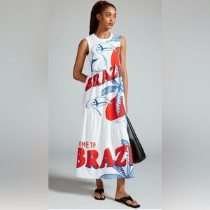FARM Rio Brazil Sleeveless Graphic Dress